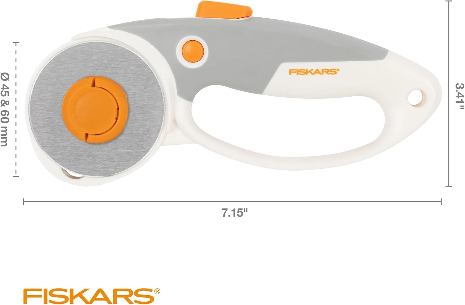 Fiskars Easy Change Stick Rotary Cutter (45 mm) White(DuoLoop)