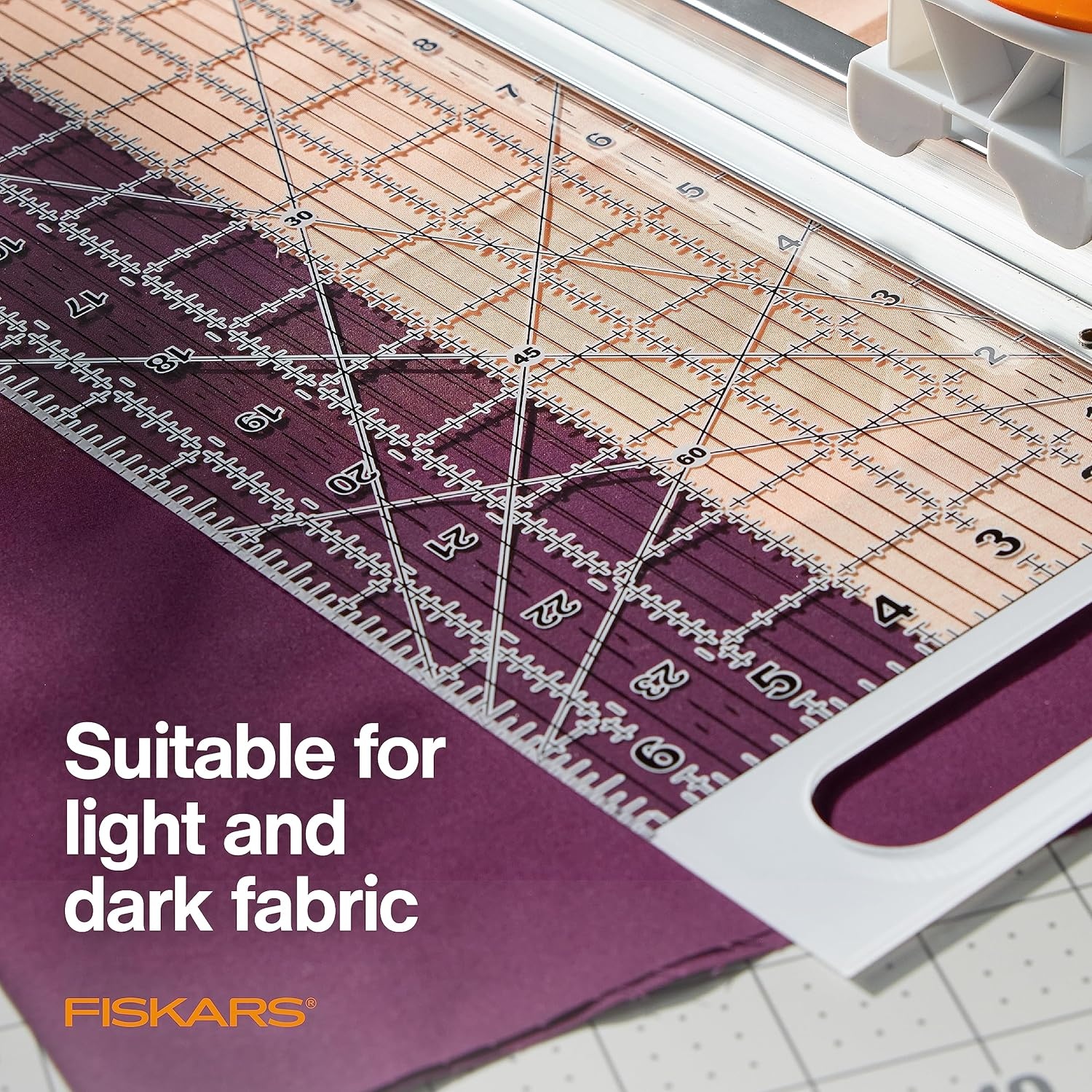 Fiskars 3-Piece Ruler & Connector Set, 6.5″x6.5″ and 6.5″x24.5″ Rulers, Precision Measuring Tool for Arts & Crafts, Easy Alignment & Cutting(24″ x 6″)