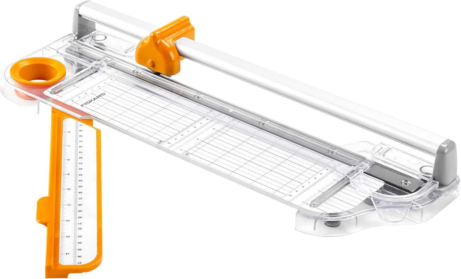 Fiskars Rotary Bypass Trimmer, Self-Sharpening Blade with Aluminum Rail, 12-Inch
