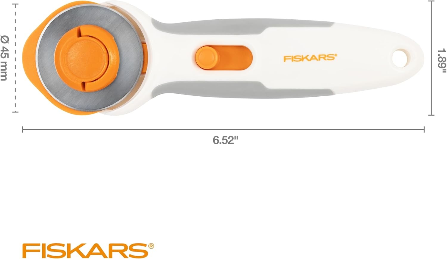 Fiskars Easy Change Stick Rotary Cutter (45 mm) White(Stick)