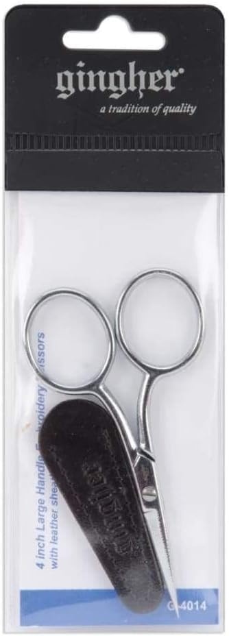 Fiskars Gingher 4 Inch Large Handle Embroidery Scissors (01-005271)