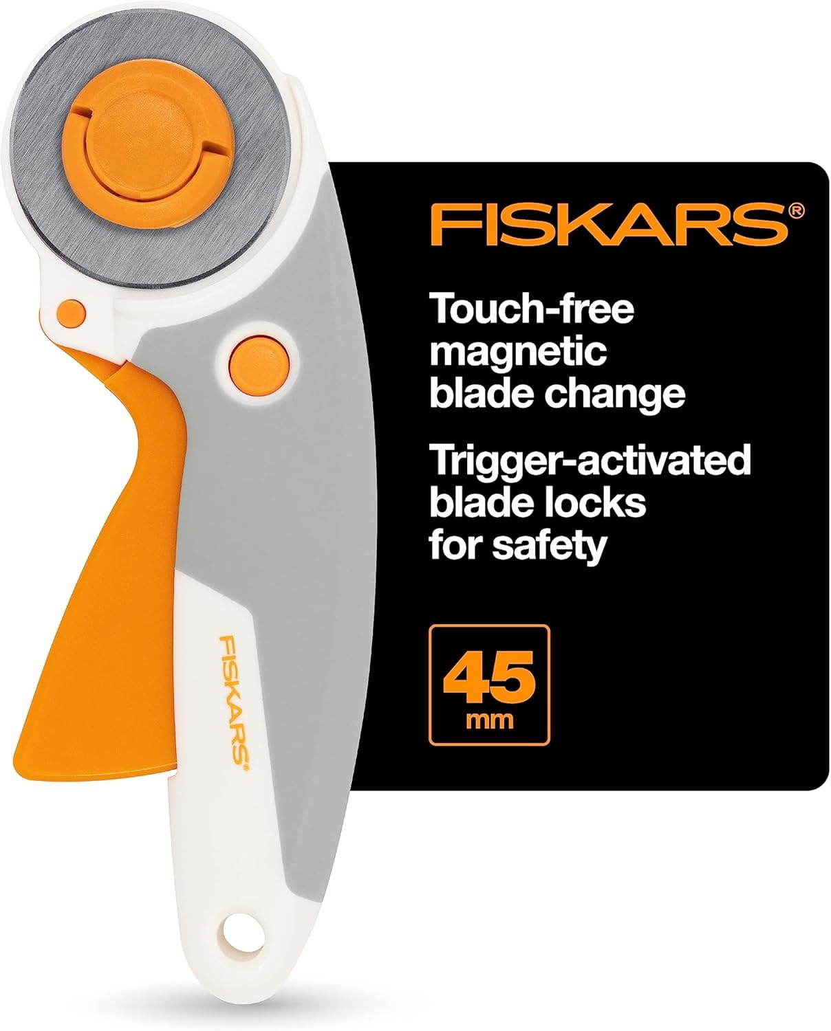 Fiskars Easy Change Stick Rotary Cutter (45 mm) White(Easy Change)