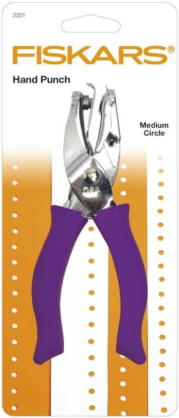 Fiskars 1/16 Inch Hand Punch, Circle, Purple(1/8 in Circle)