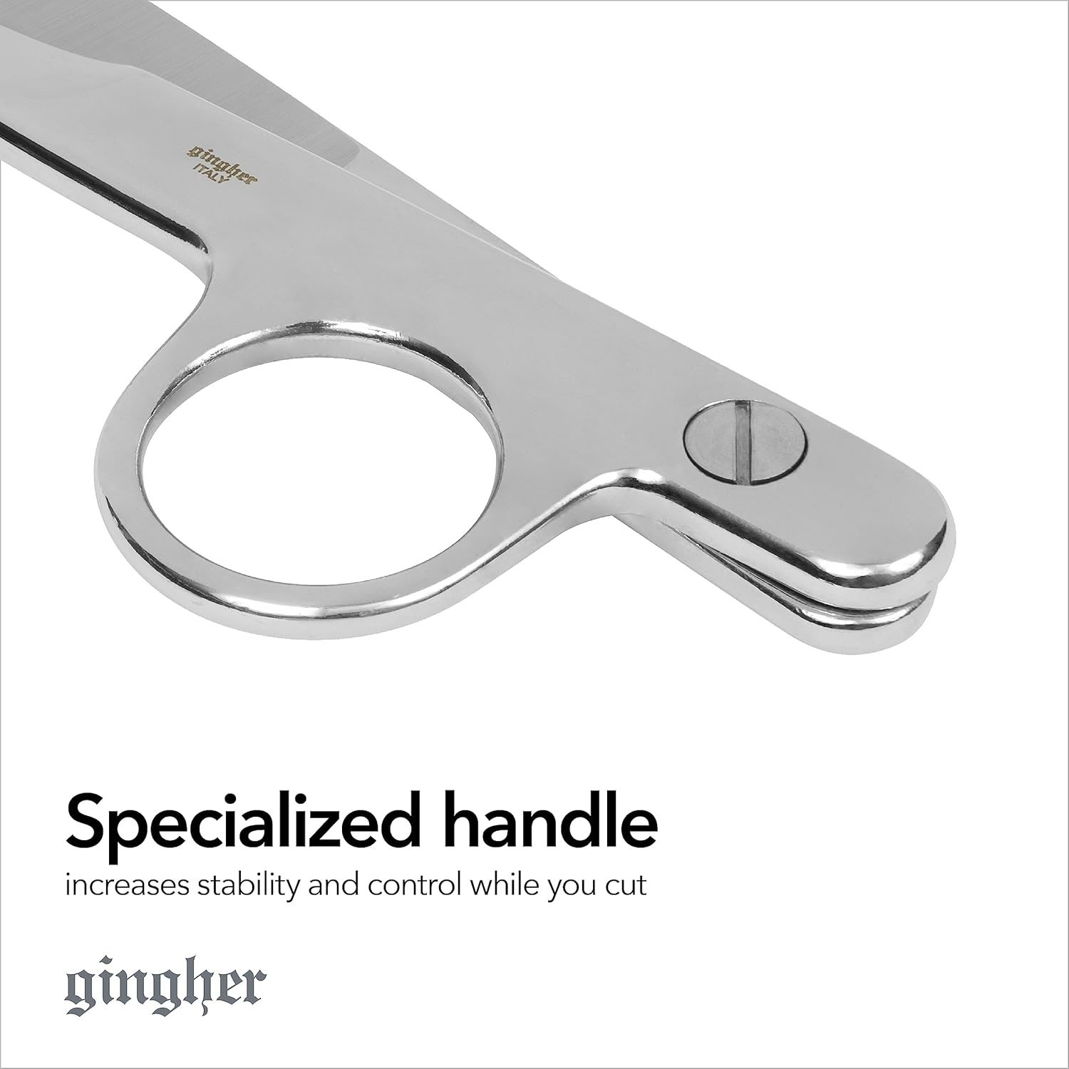 Gingher 4″ Embroidery Scissors, Precision Craft Scissors, Hand-Tuned Blades & Double Loop Handle, Chrome Plated Nickel Finish(4.5″ Thread Nippers)