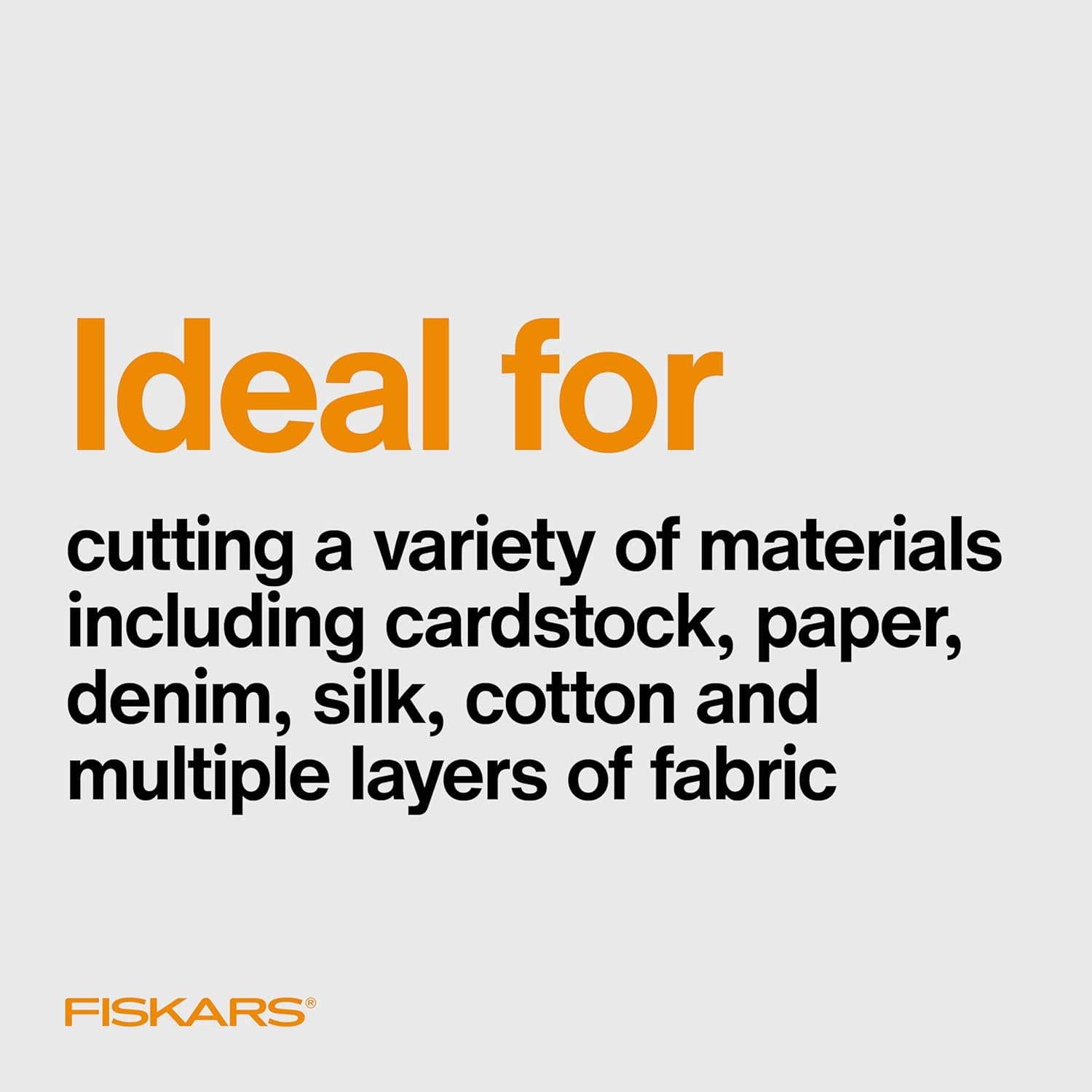 Fiskars Forged Scissors – 8″ Stainless Steel – Paper and Fabric Scissors for Office, Arts, and Crafts – Silver(8 in.)