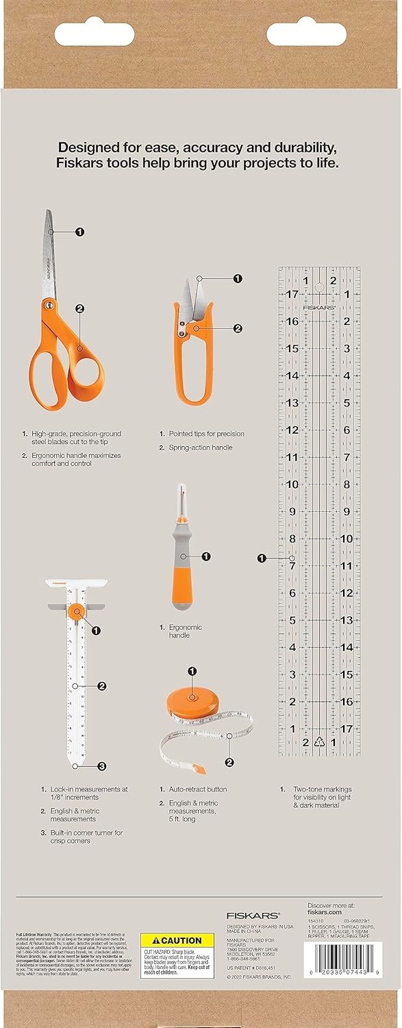Fiskars Sewing Essentials Set (6 Pieces)