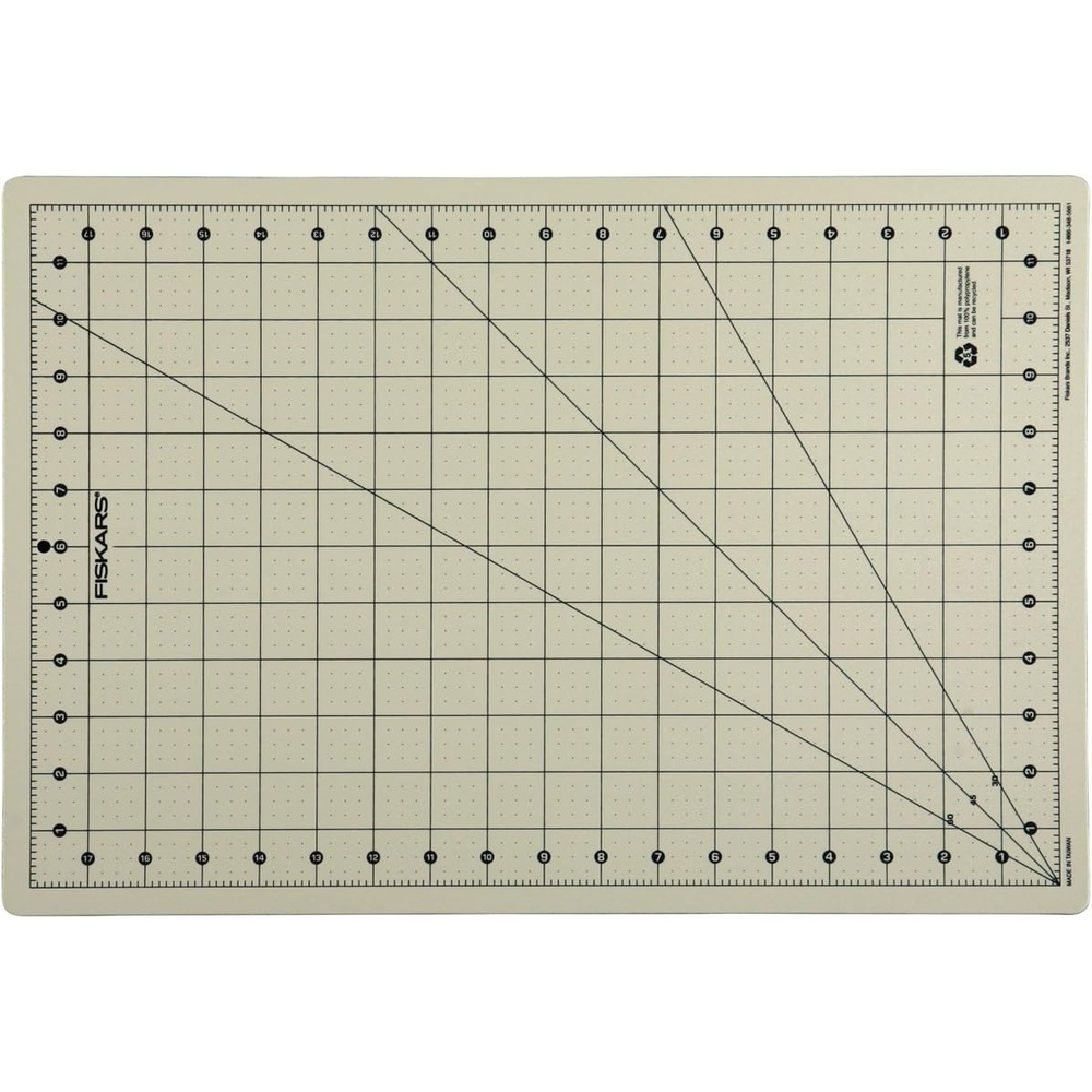 Fiskars Eco Cutting Mat (01-005899), Green, 12×18 Inch