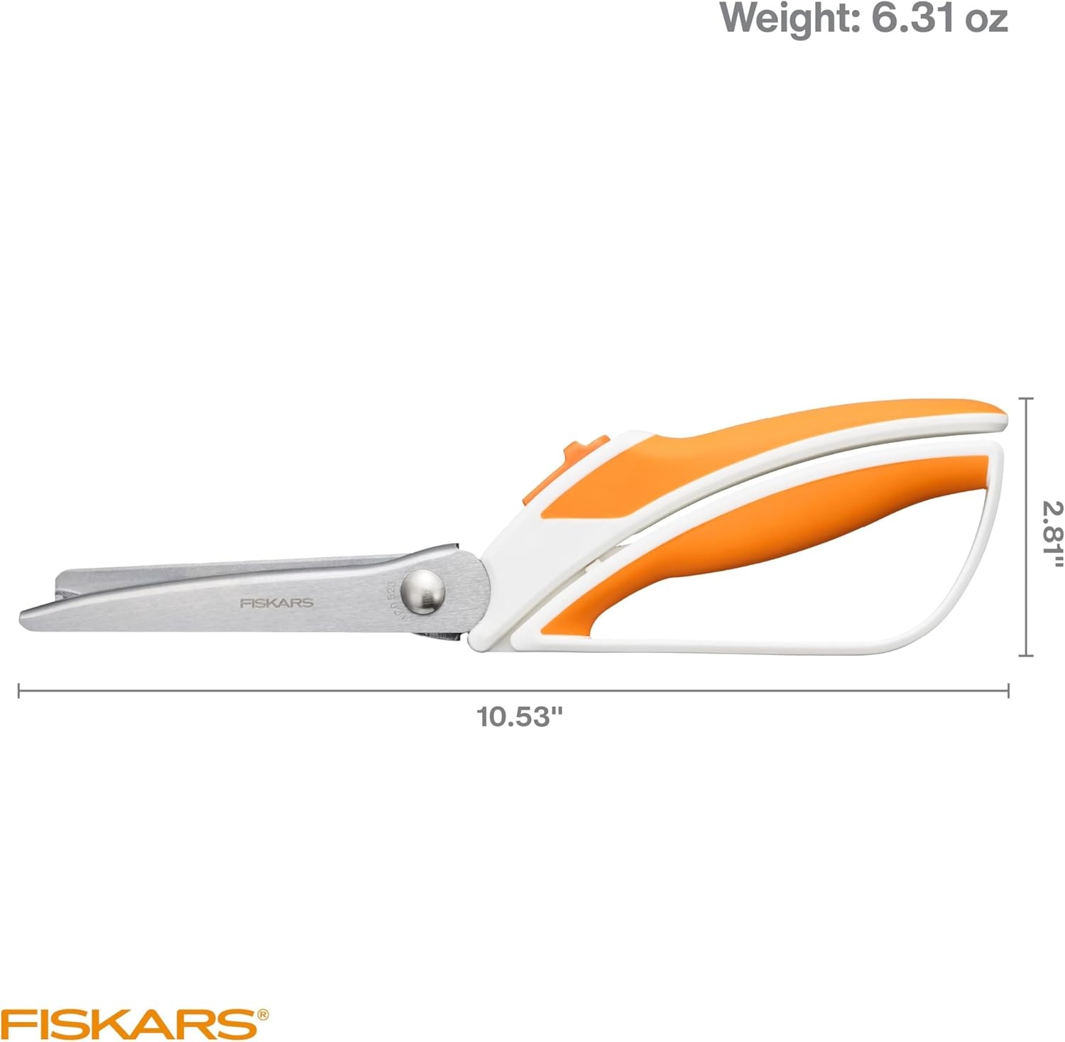 Fiskars Pinking Shears, Zig-Zag Edge, Stainless Steel Blades, Precision Cuts for Sewing, Easy Action Spring Assist Fabric Scissors