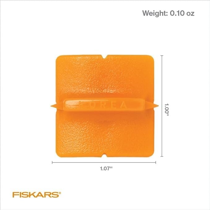 Fiskars Trimmer Replacement Blades, Precision-Ground Steel for Clean Cuts, Refill Carriage for 9″ & 12″ Personal Trimmers, Two Pack, Orange(2-Pack)