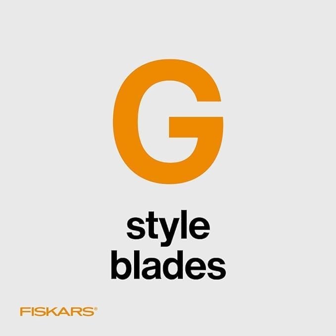 Fiskars Trimmer Replacement Blades, Precision-Ground Steel for Clean Cuts, Refill Carriage for 9″ & 12″ Personal Trimmers, Two Pack, Orange(2-Pack)
