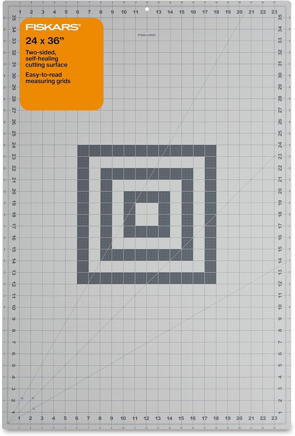 Fiskars 24″ x 36″ Self Healing Cutting Mat for Quilting & Sewing, 3-Pack(Gray)