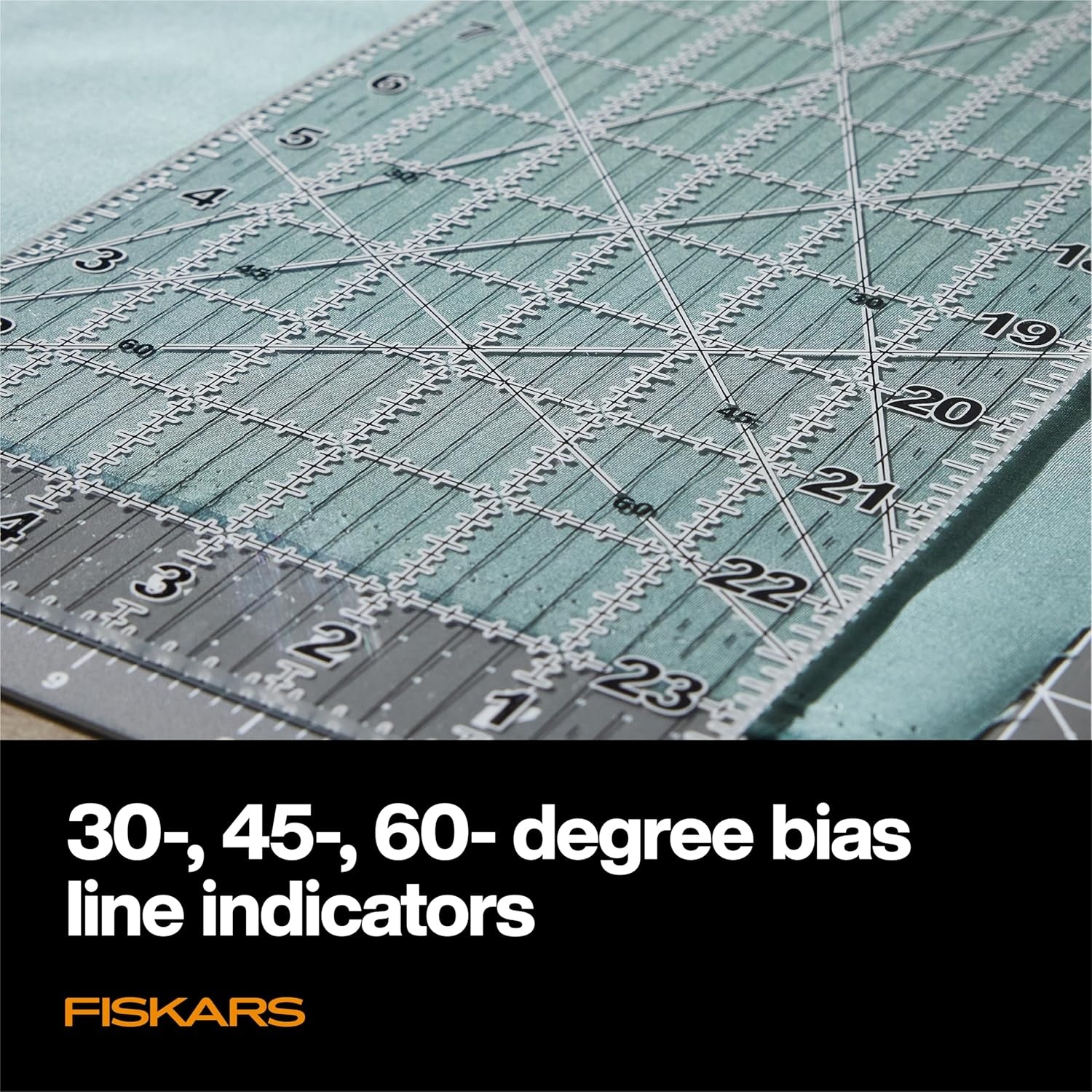 Fiskars 3-Piece Ruler & Connector Set, 6.5″x6.5″ and 6.5″x24.5″ Rulers, Precision Measuring Tool for Arts & Crafts, Easy Alignment & Cutting(6″ x 24″)