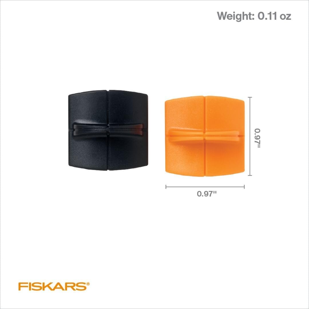 Fiskars Trimmer Replacement Blades, Precision-Ground Steel for Clean Cuts, Refill Carriage for 9″ & 12″ Personal Trimmers, Two Pack, Orange(2 Pack)