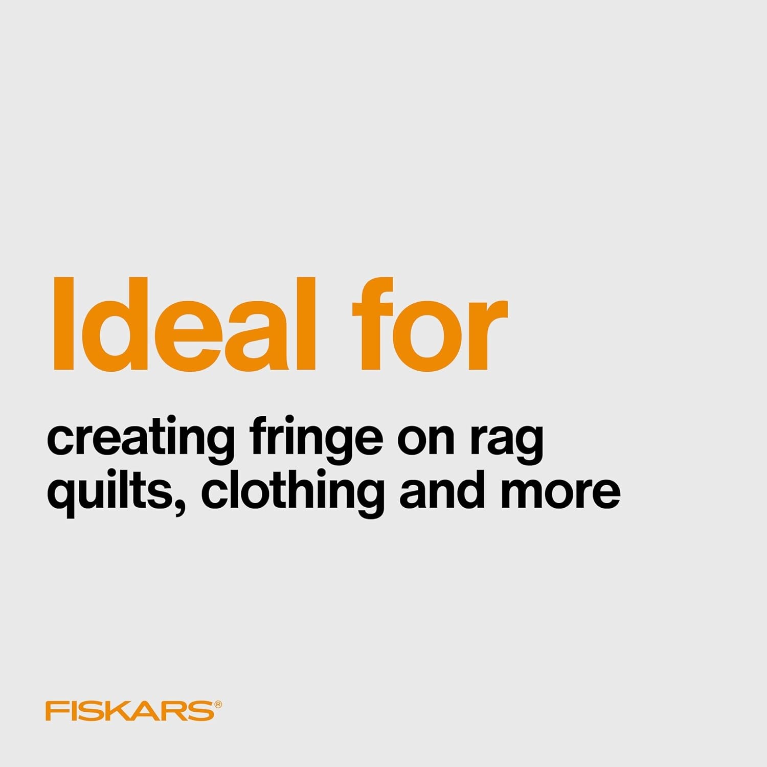 Fiskars EasyAction Rag Quilt Snips, Spring Assist Serrated Fabric Scissors