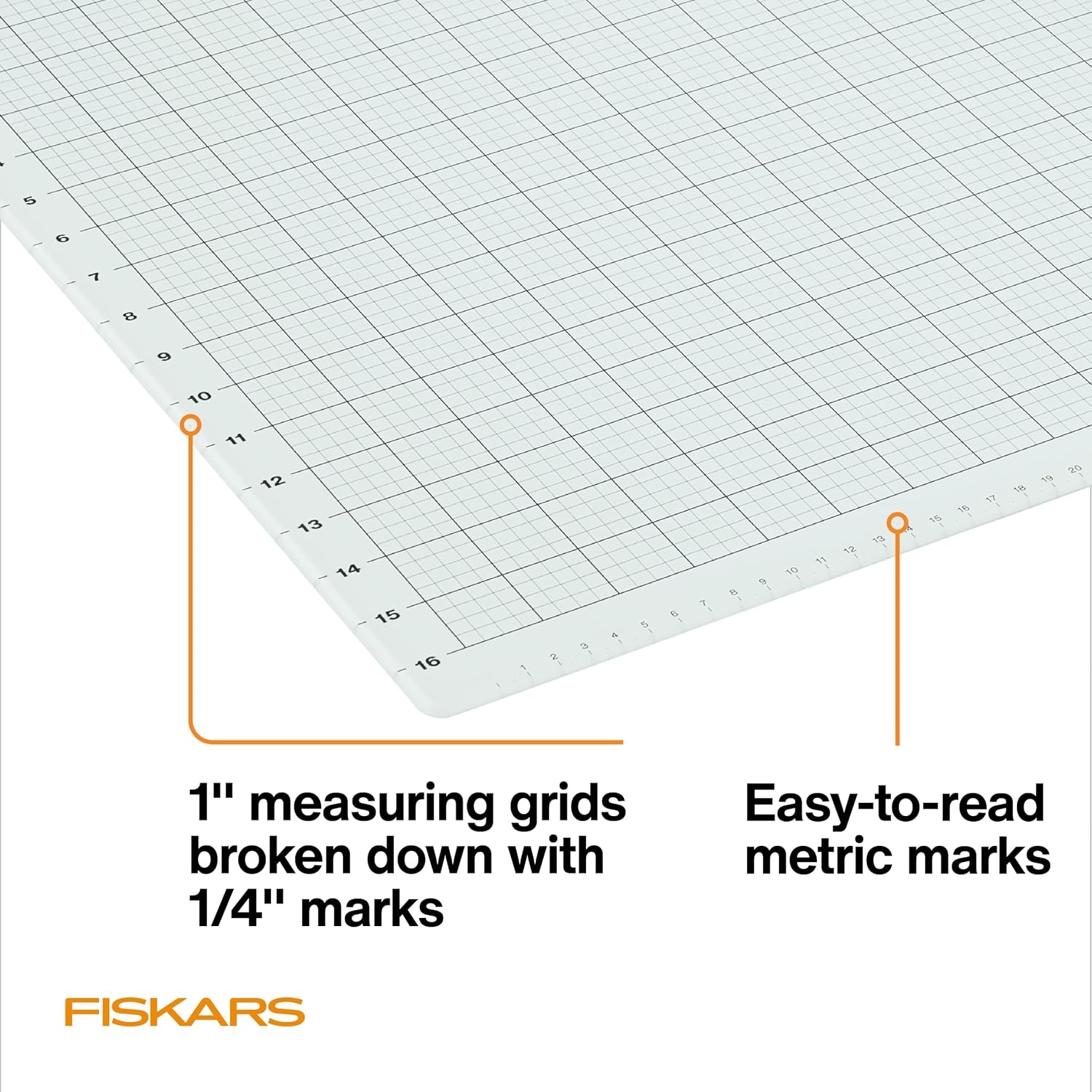 Fiskars Glass Craft Mat, 18″ x 24″(Clear)