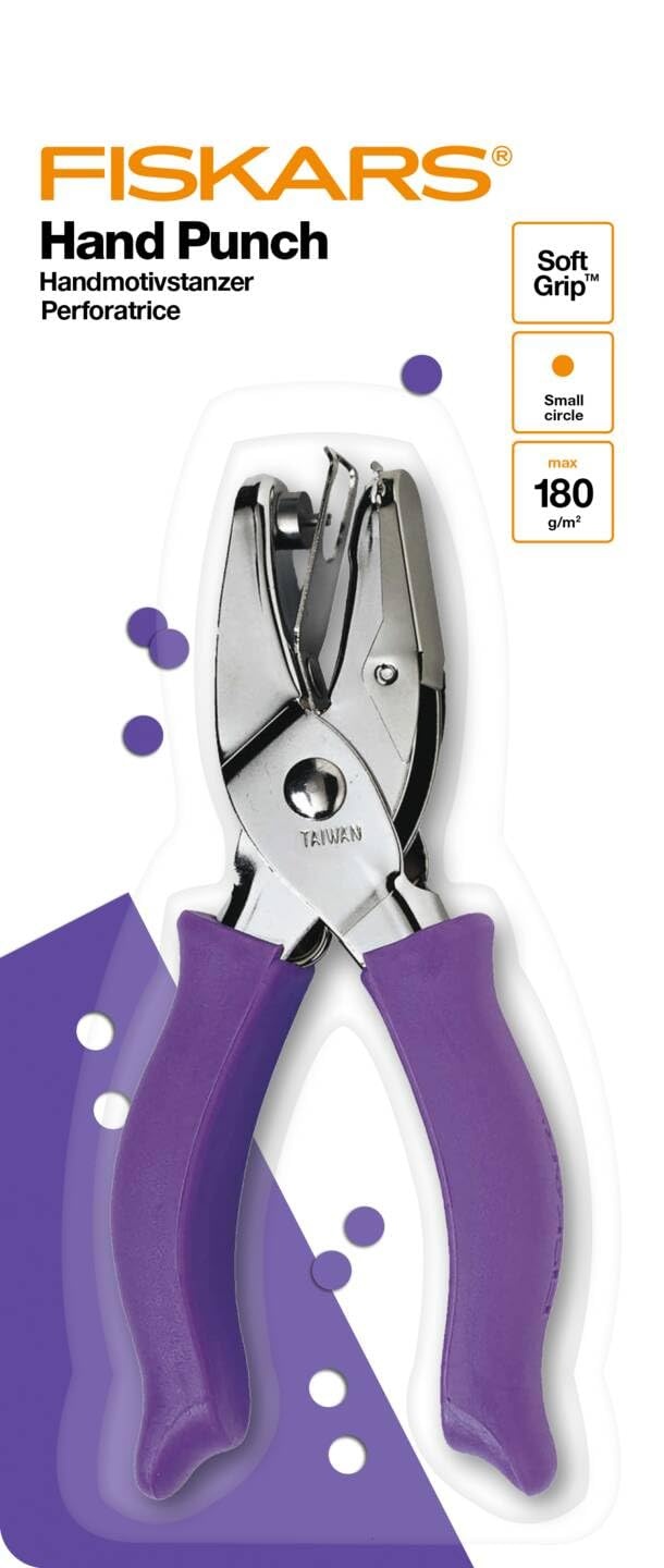 Fiskars 1/16 Inch Hand Punch, Circle, Purple(1/16 in Circle)