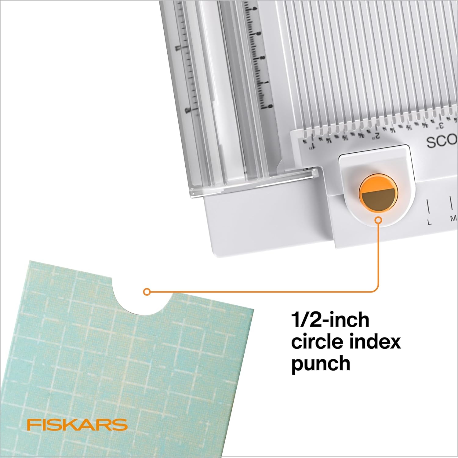 Fiskars 12″ Trim & Score Board, TripleTrack System, Integrated Scoring Surface, Folding Design for Crafting and Travel(All-In-One)