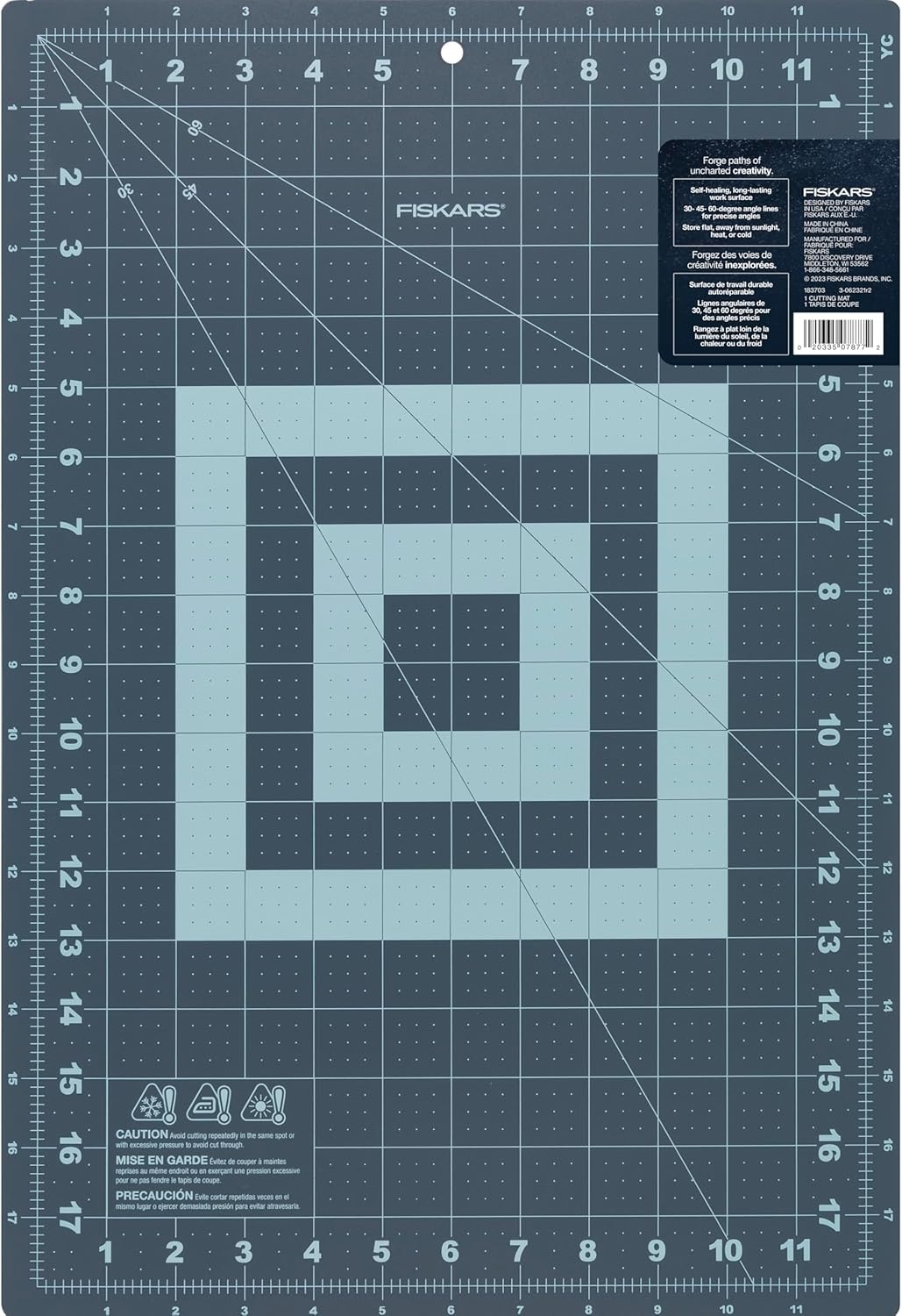 Fiskars Self Healing Cutting Mat with Grid for Sewing, Quilting, and Crafts – 24″ x 36 Grid Lilac/Mountain Haze(Lilac)