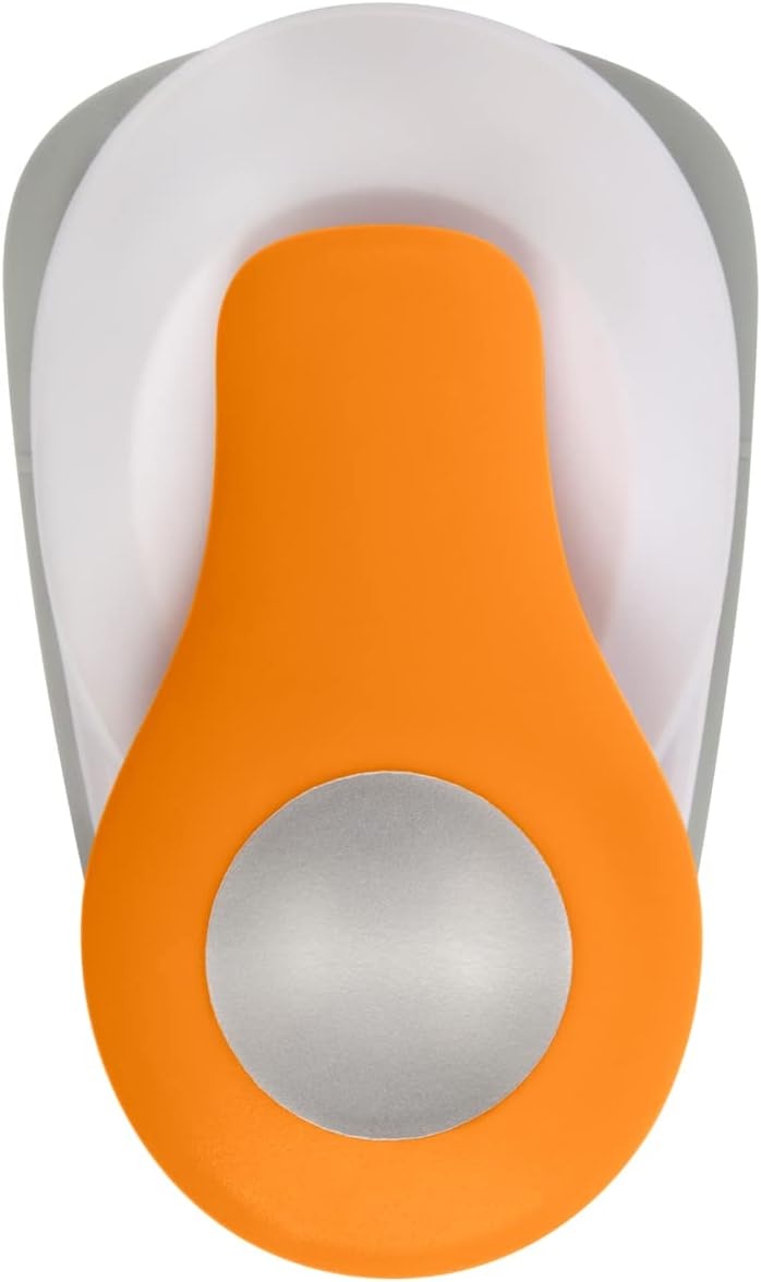 Fiskars X-Large Lever Punch Circle, Creates Clean 2″ Punched-Out Designs for Scrapbooking & Card Making, Perfect for Paper Craft Windows & Embellishments, Manual Lever Operation, 2″, Gray