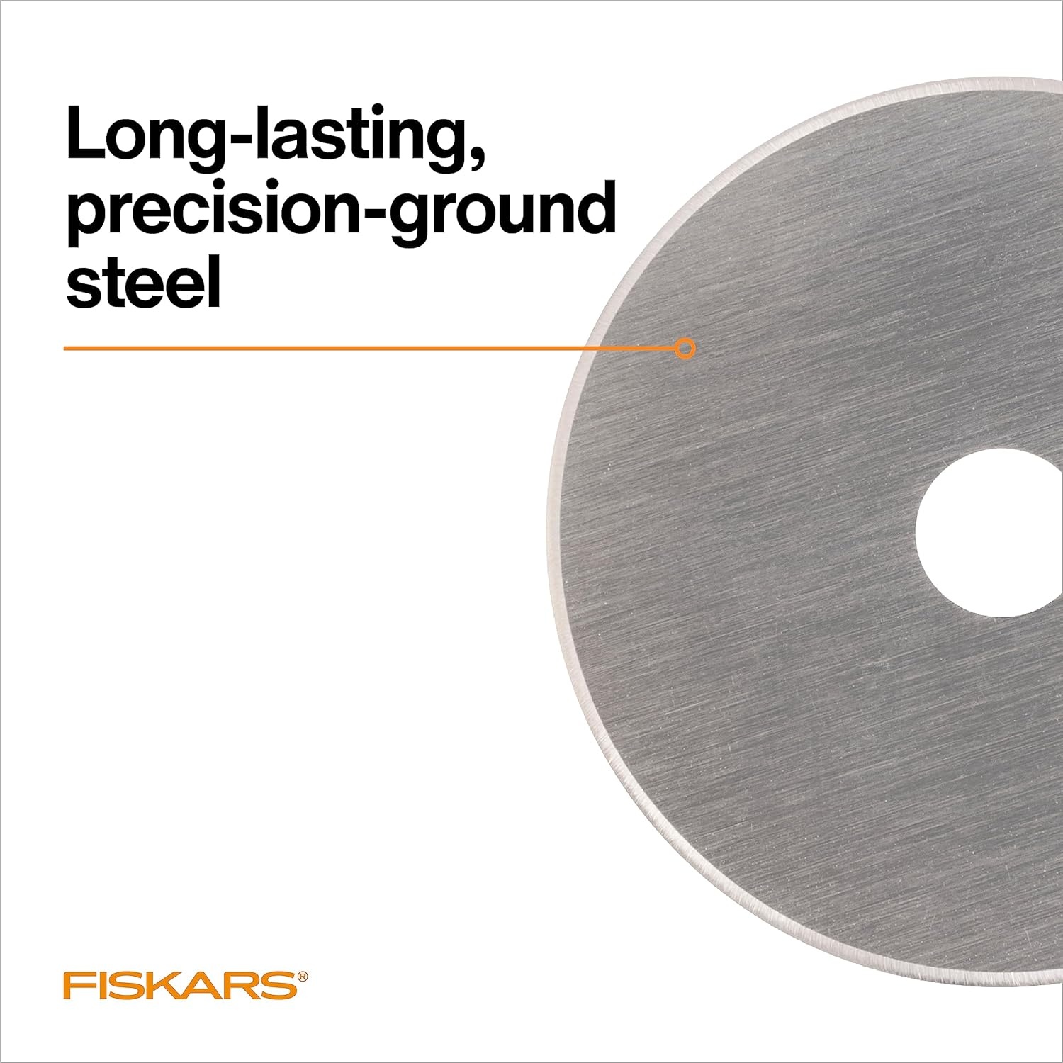 Fiskars 45mm Rotary Blades (5 Pack) – Rotary Cutter Blade Replacement – Crafts, Sewing, and Quilting Projects – Grey