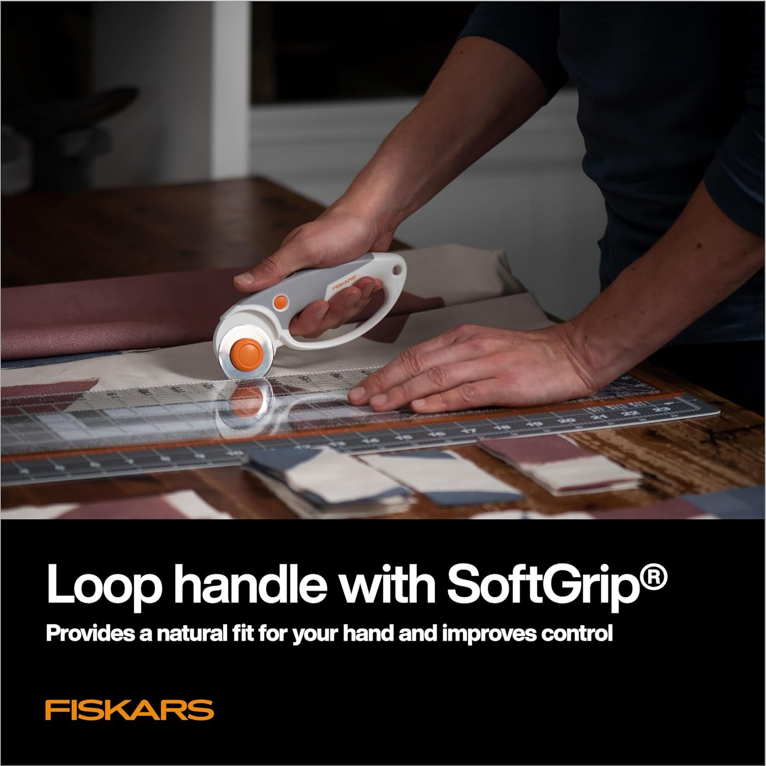 Fiskars Easy Change Stick Rotary Cutter (45 mm) White(Softgrip)