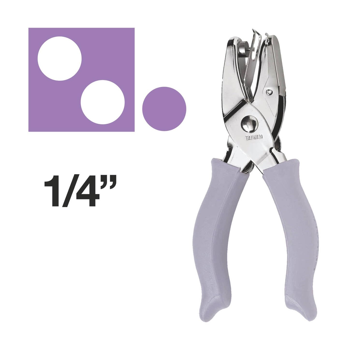 Fiskars 1/16 Inch Hand Punch, Circle, Purple(1/4 in Circle)