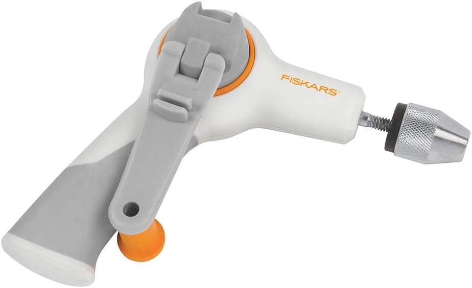 Fiskars Crafts DIY Precision Hand Drill, Grey, White/Gray
