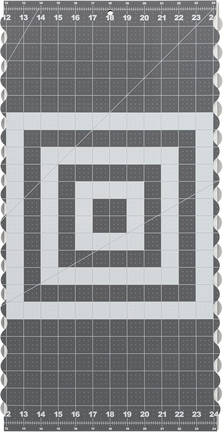Fiskars 24″ x 36″ Folding Cutting Mat for Travel and Storage – Fabric and Sewing Craft Projects – Self-Healing Mat – Gray(12.8″L x 5″W)