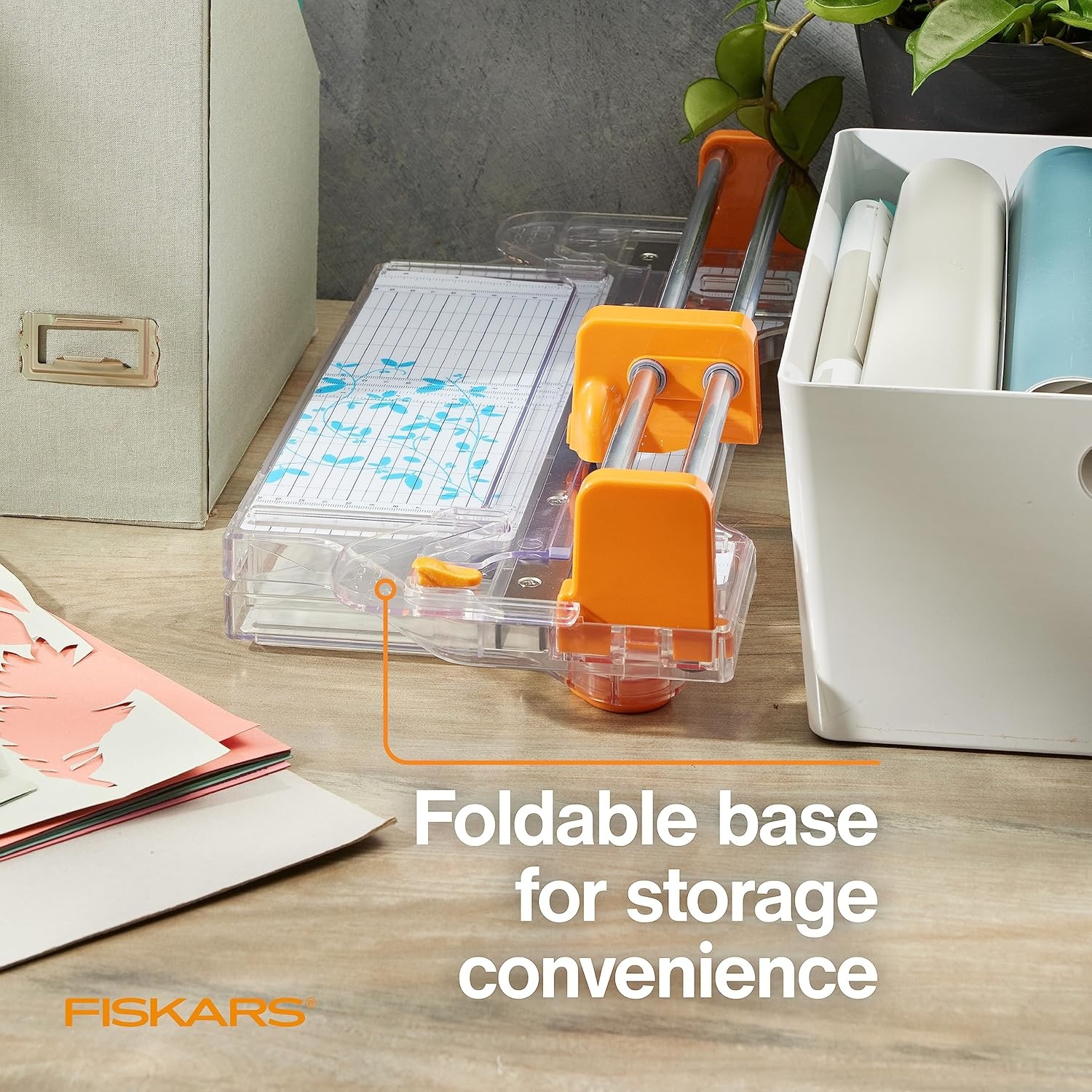 Fiskars ProCision Rotary Bypass Paper Trimmer, 12″ Cut Length, Self-Sharpening, Paper Trimmer for Crafting and Scrapbooking, Arts and Crafts Supplies, Photo Cutter