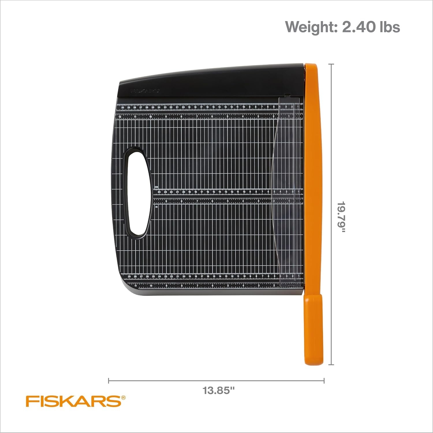 Fiskars Recycled Bypass Paper Trimmer, Self-Sharpening Blade, 12-Inch