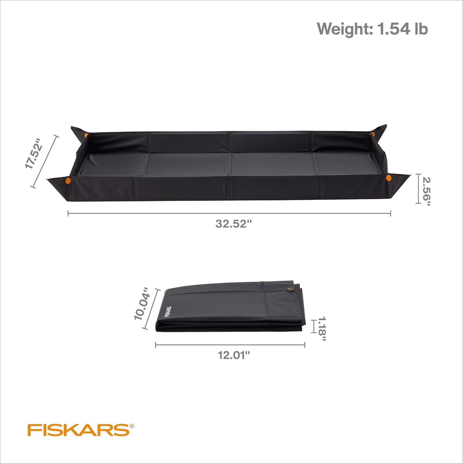 Fiskars Large Repotting Mat for Indoor Garden Transplanting and Soil Mess Control, Foldable and Water Resistant, 32.5″ x 17.5″(32.5″ x 17.5″)