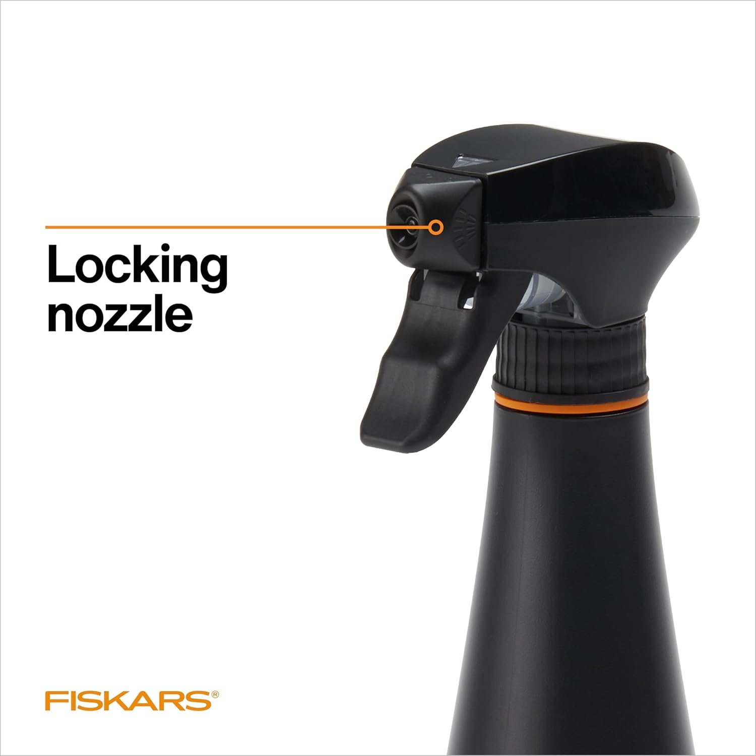 Fiskars Glass Watering Can for Indoor Plants, Small Pitcher for Succulents & Herbs, Easy Fill Top Design and Mess Free Pouring with Narrow Spout for House Plants, Modern Decor Style, 17 oz, Clear(Mister)