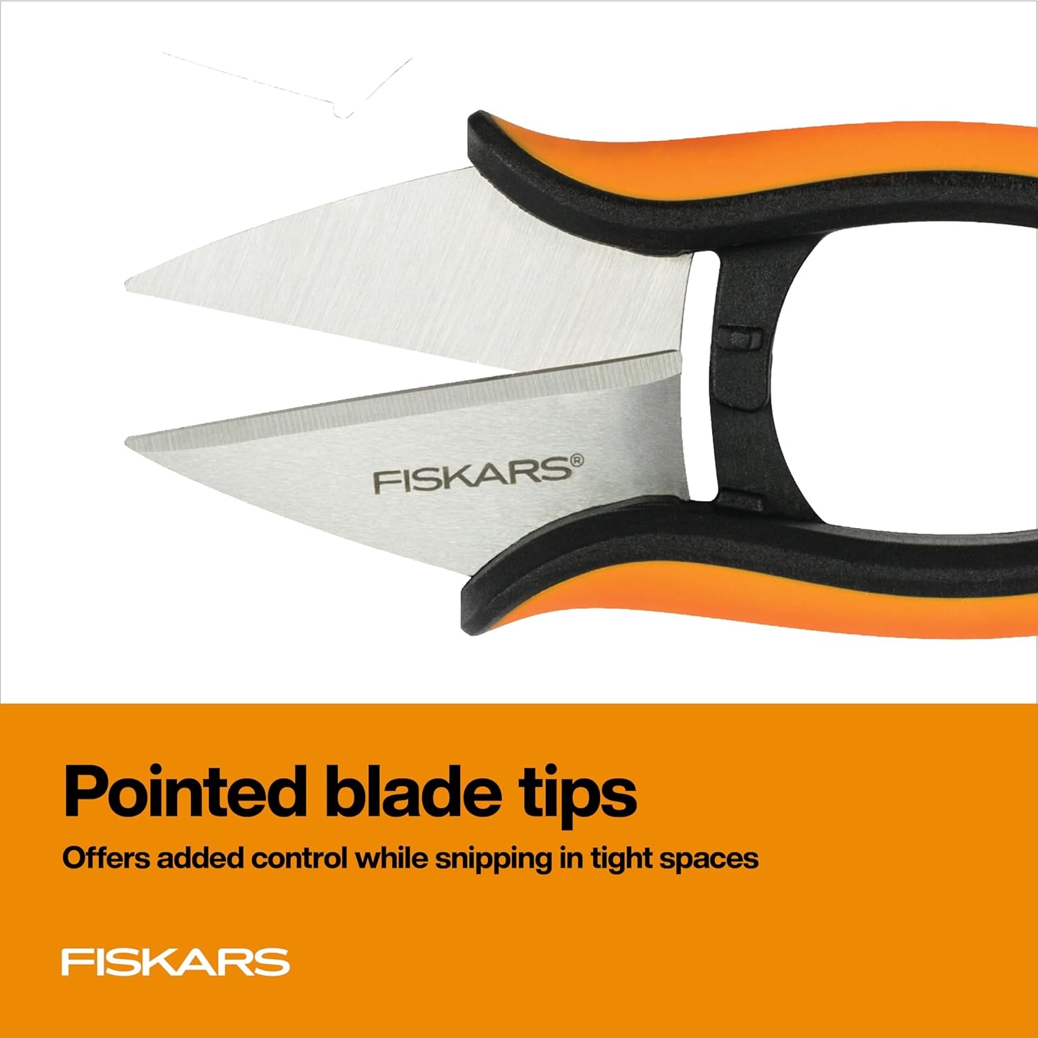 Fiskars Herb Garden Scissors, 5″ Garden Shears, Handheld Herb Snips with Sheath and SoftGrip Handle, Dishwasher Safe