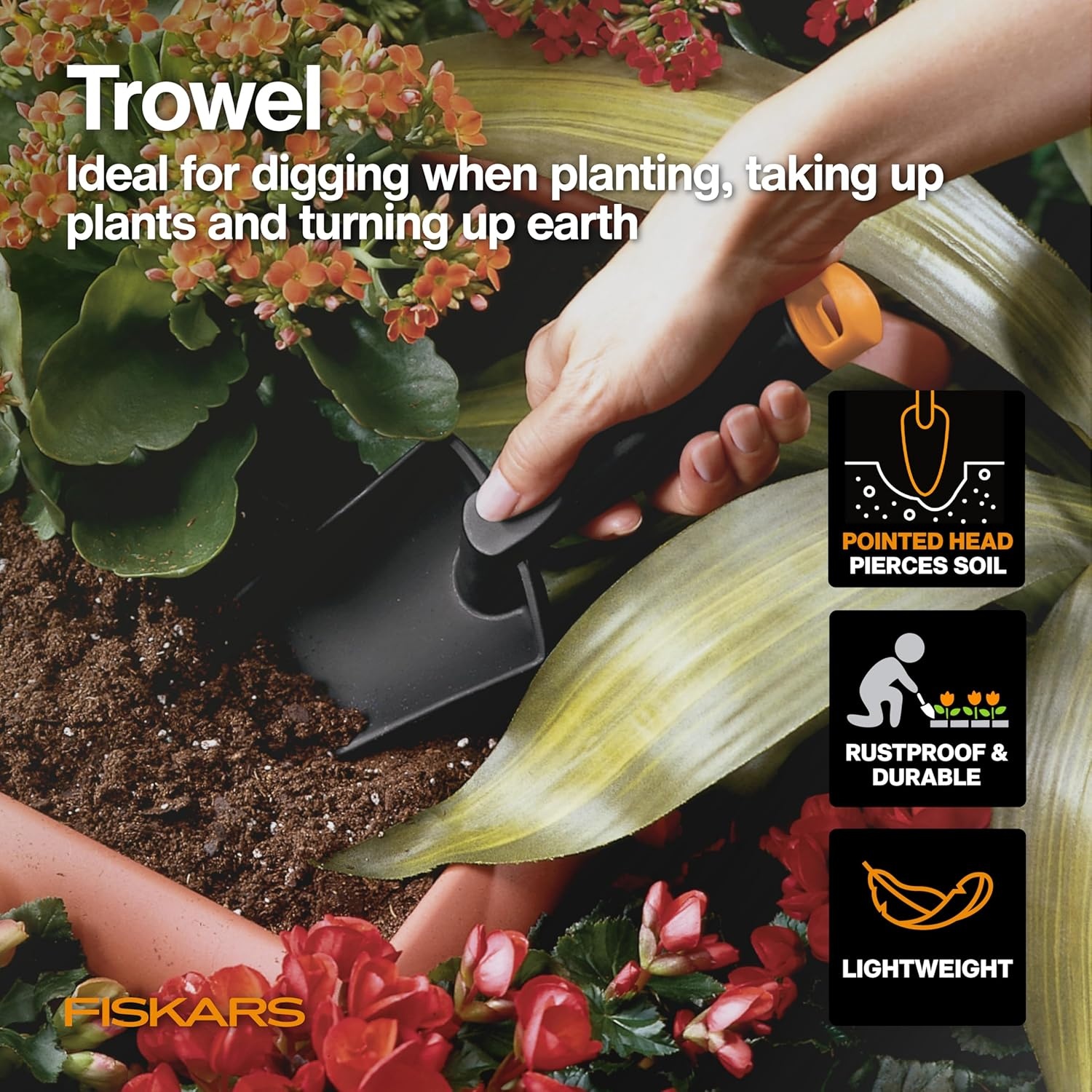 Fiskars 2-Piece Pruning & Veggie Shears Set, Explore Collection Garden Tool Kit, Bypass Pruner for Light Trimming, Vegetable Shears with Serrated Stainless Steel Blades for Harvesting Flowers & Herbs(Houseplant Starter Gift Set)