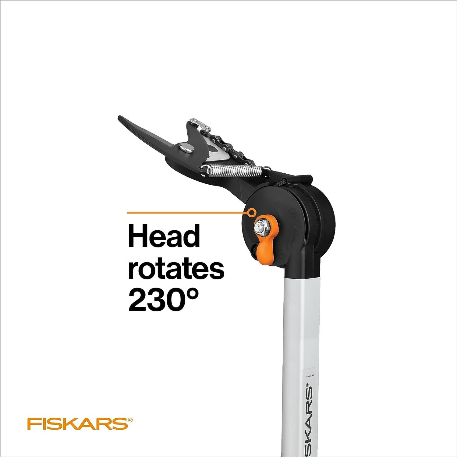 Fiskars 7–13 ft Extendable Tree Pruner, Telescoping Pole Pruner with 2 Cutting Modes for Fast & Powerful Cuts, Long Reach Tree Trimmer for High Branches & Tall Trees, Rotating Head, Garden & Yard Care(8-12 ft Rope-Free Saw & Pruner)