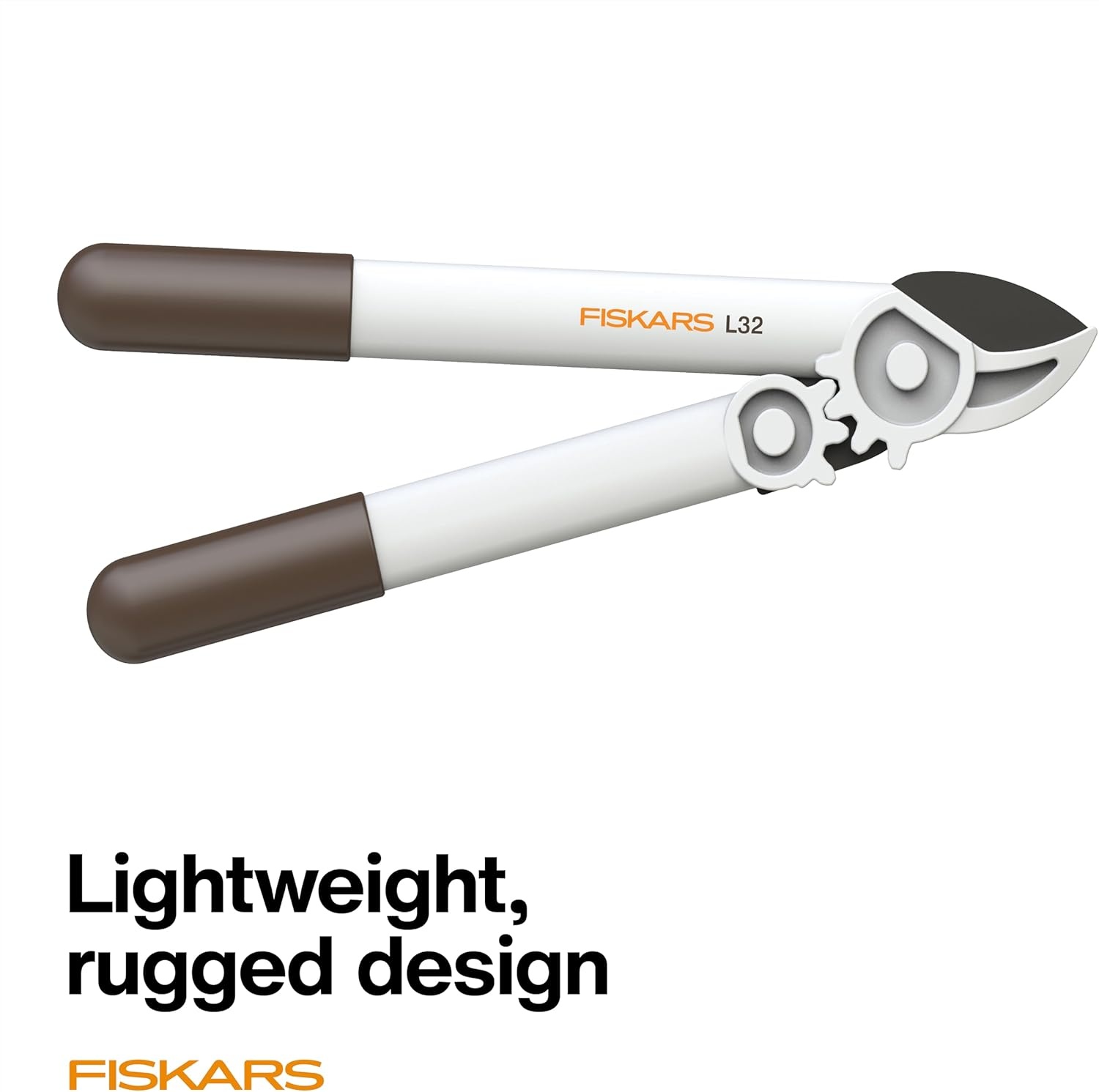 Fiskars PowerGear Lopper, Lightweight Anvil Garden Tool, White(Lopper)