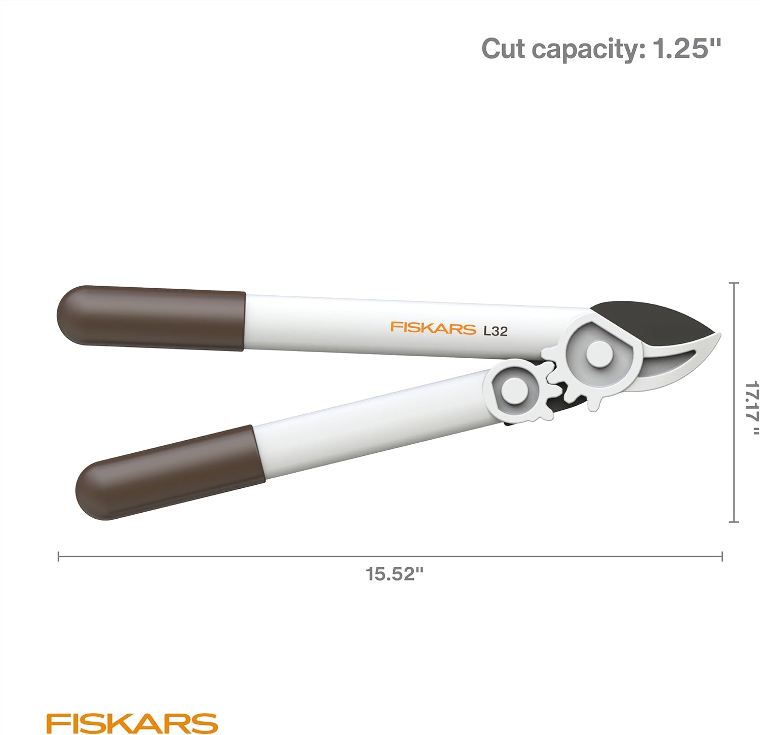 Fiskars PowerGear Lopper, Lightweight Anvil Garden Tool, White(Lopper)
