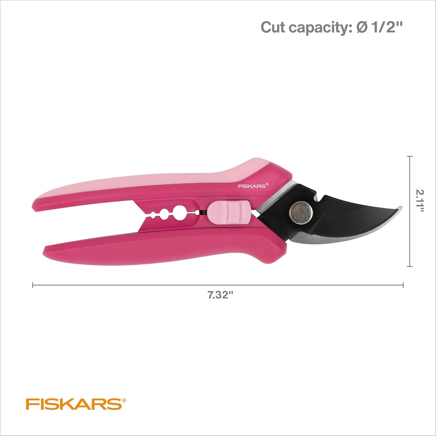 Fiskars Floral Pruning Shears, Gardening Gifts for Women, Plant Cutting Scissors for Deadheading, Rose Petal Pink(Rose Petal Pink)