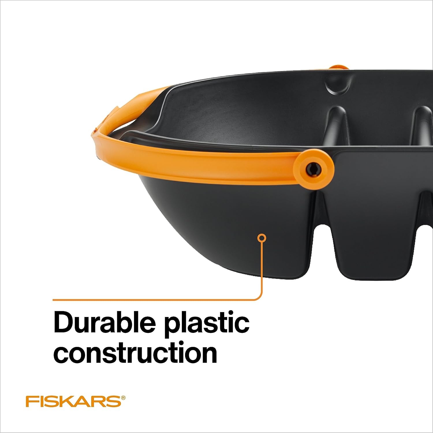 Fiskars Garden Harvest Basket – Container for Gardening and Harvesting with Tool Caddy – Harvesting Basket Doubles as a Colander for Vegetables and Fruits – Garden Accessories