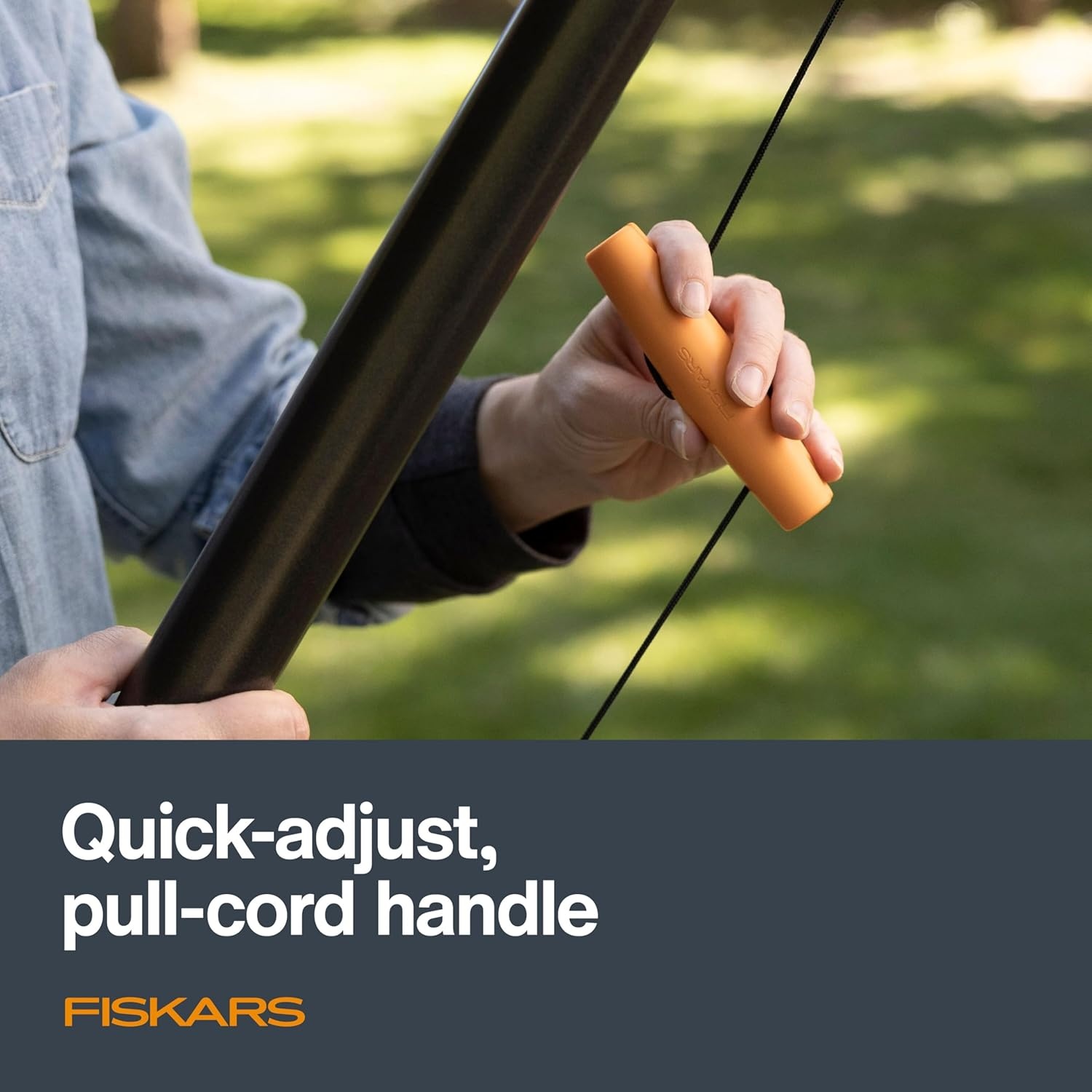 Fiskars XtendControl Pruning Head and Cord Reel with Linear Double-Pulley System, Quick-Adjust Pull-Cord Handle, Compatible with XtendControl Extension Poles (Pole Not Included)