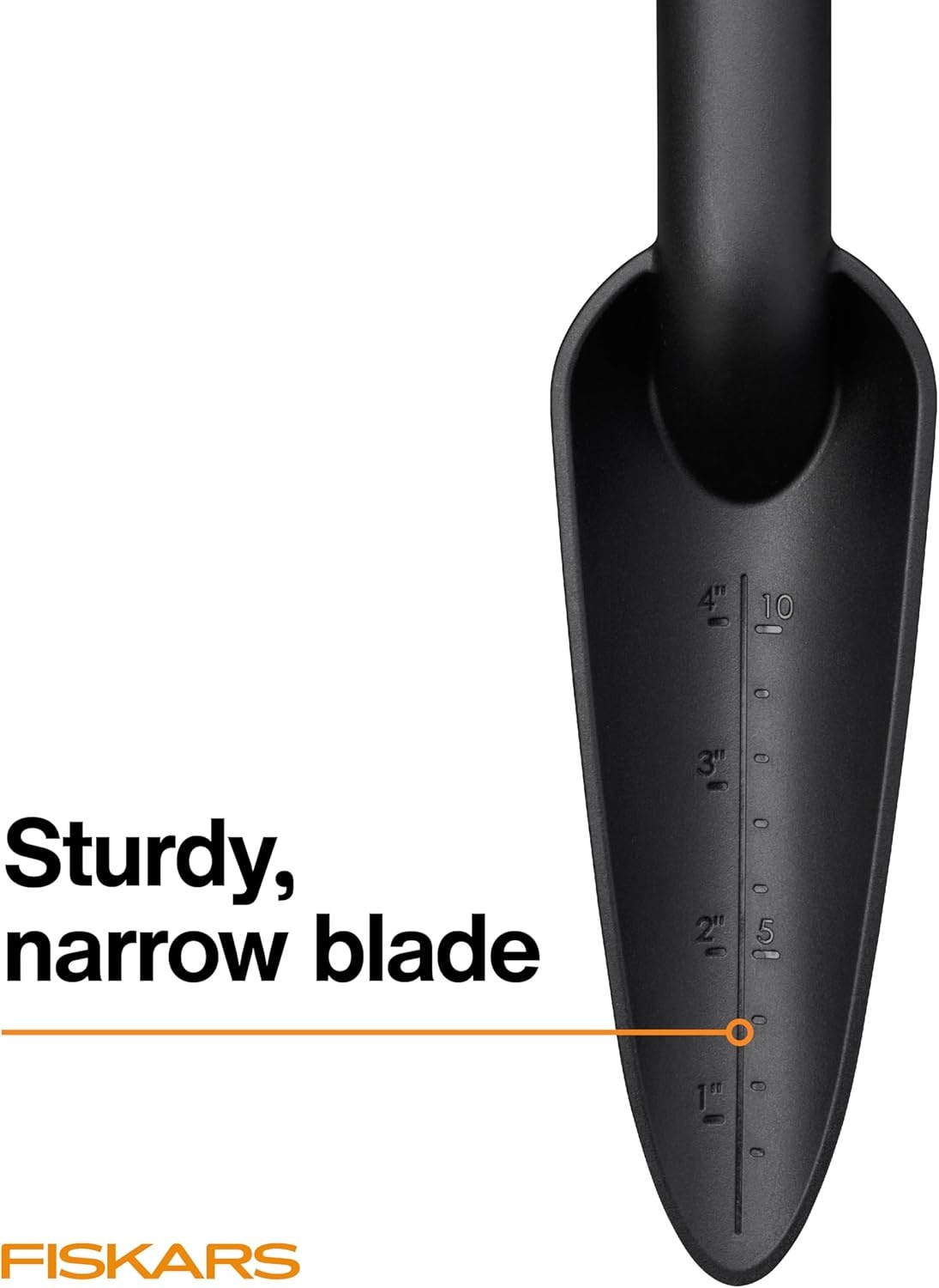 Fiskars Eco Cultivator Hoe with Dual-Function Design, Tapered Blade, Cultivator Tines, Ergonomic Handle, and UV-Resistant Build for Soil Care(Eco Transplanter)