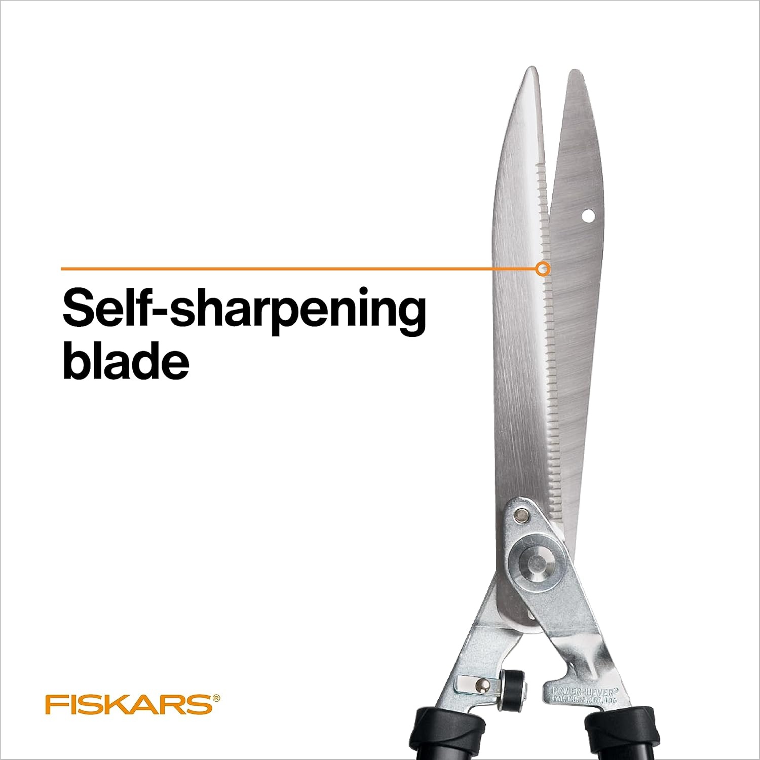 Fiskars DualAction Hedge Shears, 2-in-1 Fast Trimming & PowerCut Hedge Trimmer, Precision-Ground Steel Blades for Clean Cuts, Shock-Absorbing Bumpers & SoftGrip Handles for Comfort(25-33″ Power-Lever)