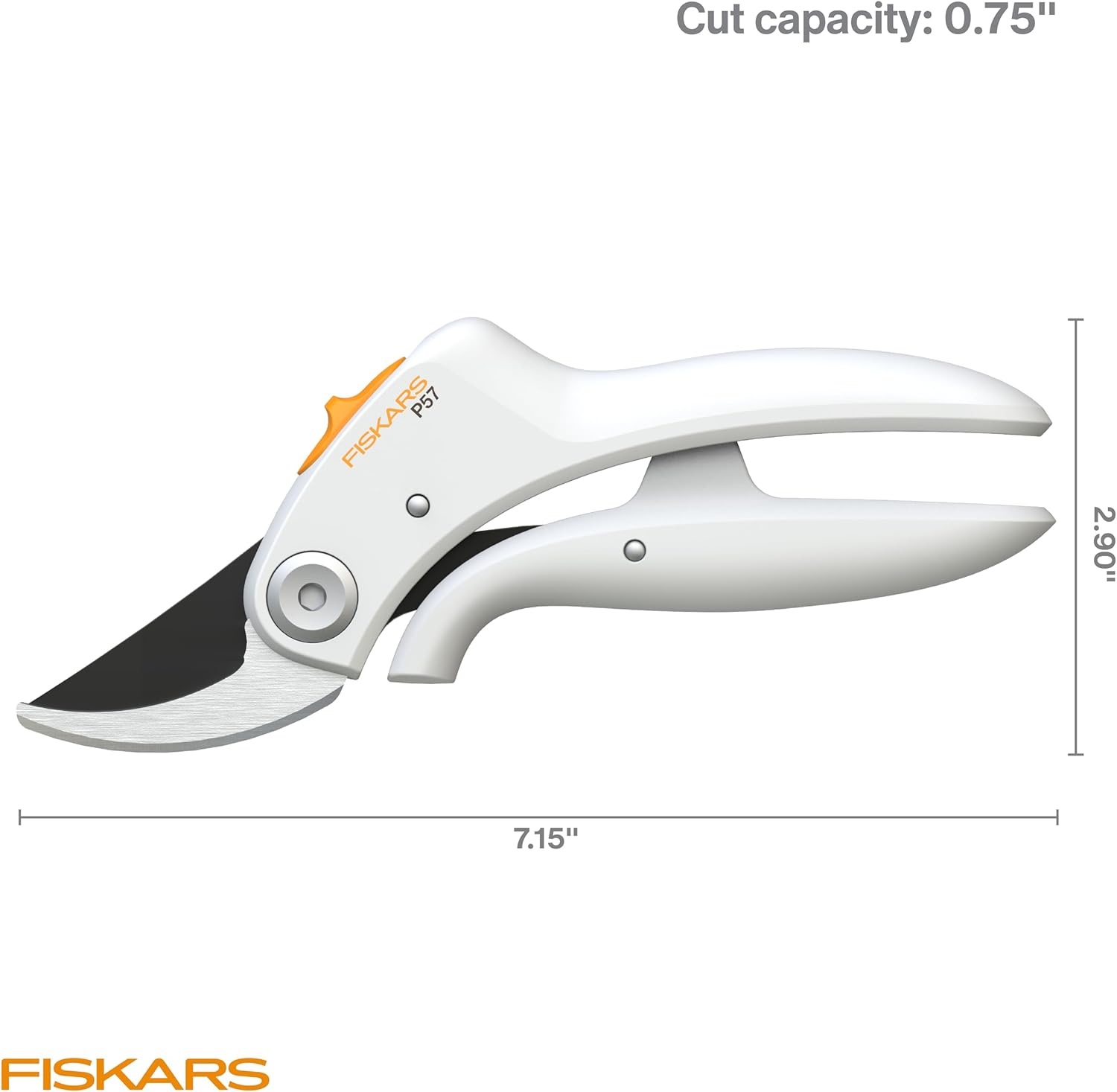 Fiskars PowerGear Lopper, Lightweight Anvil Garden Tool, White(Bypass Pruner)