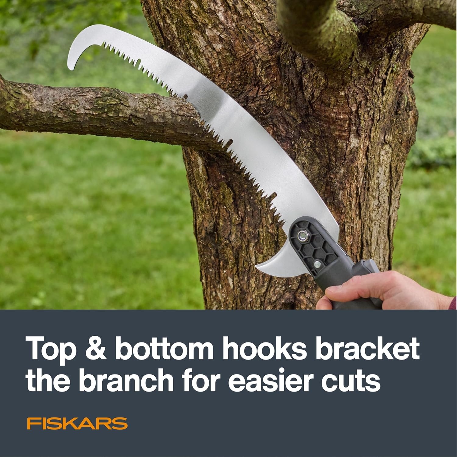 Fiskars XtendControl X3 Double-Hooked Replacement Saw Blade, Triple-Ground Tooth Profile for Fast Branch Cutting, Hardened Teeth for Long-Lasting Sharpness