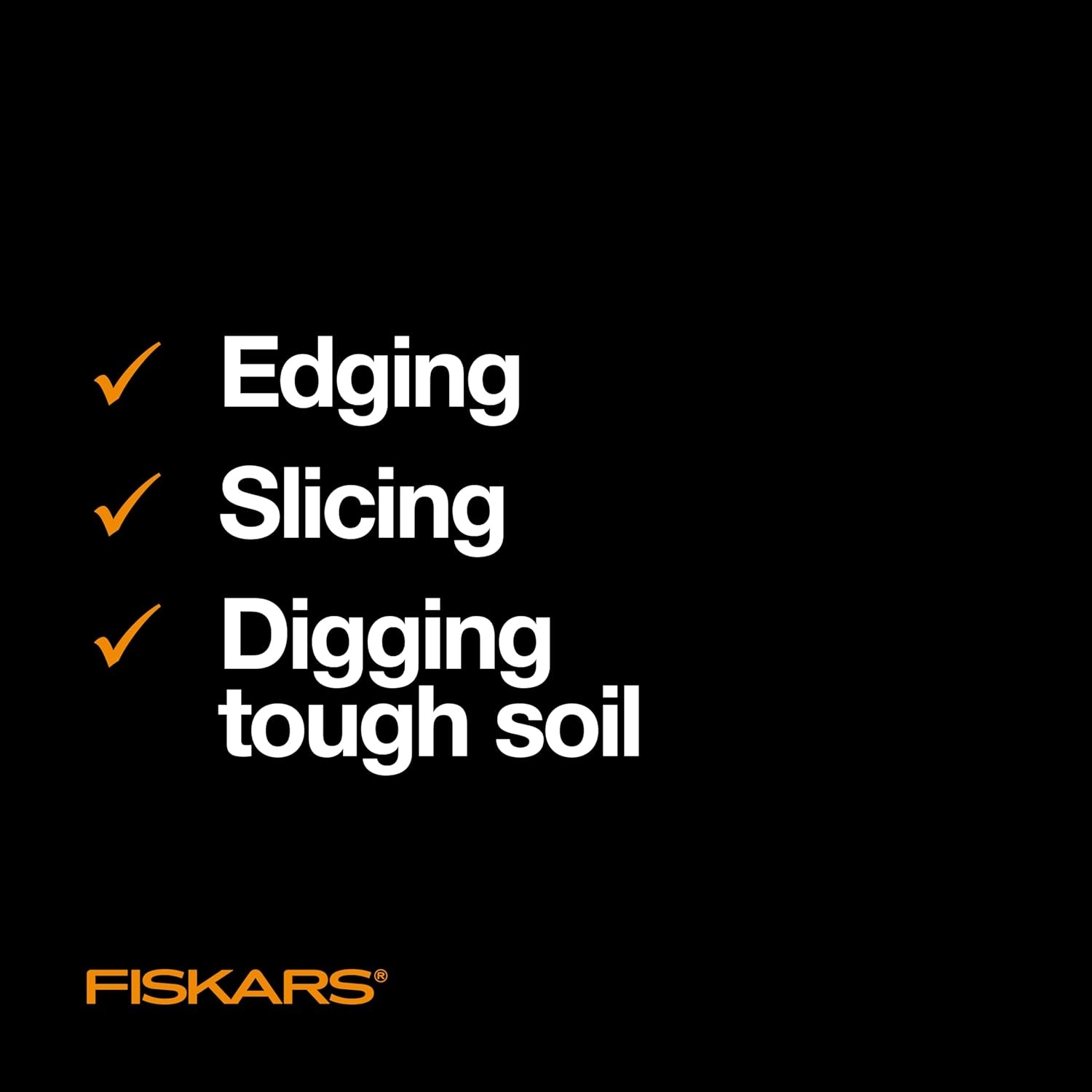 Fiskars 46″ Spade Garden Shovel, Steel Flat Spade with Ergonomic D-Handle, Sharp Blade Square Shovel for Lawn Edging, Digging, Heavy Duty Yard Tool, Easy Cuts in Grass and Turf