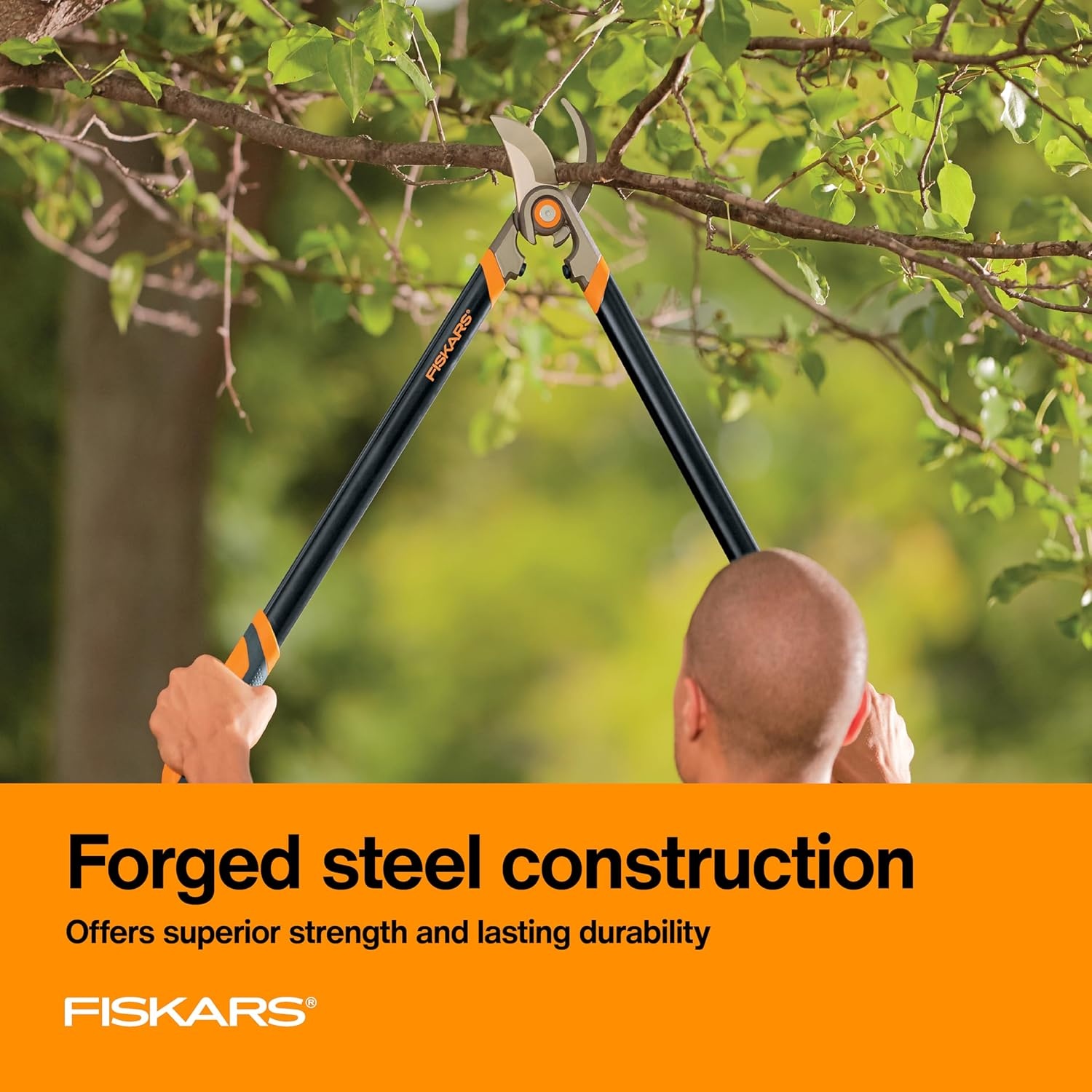 Fiskars 32-Inch Loppers for Tree Trimming, Heavy Duty, Low-Friction Sharp Steel Blade, Branch Cutter up to 2-Inch Diameter Cut Capacity, PowerGear2 Technology that Multiplies Power for Less Effort(30 in)
