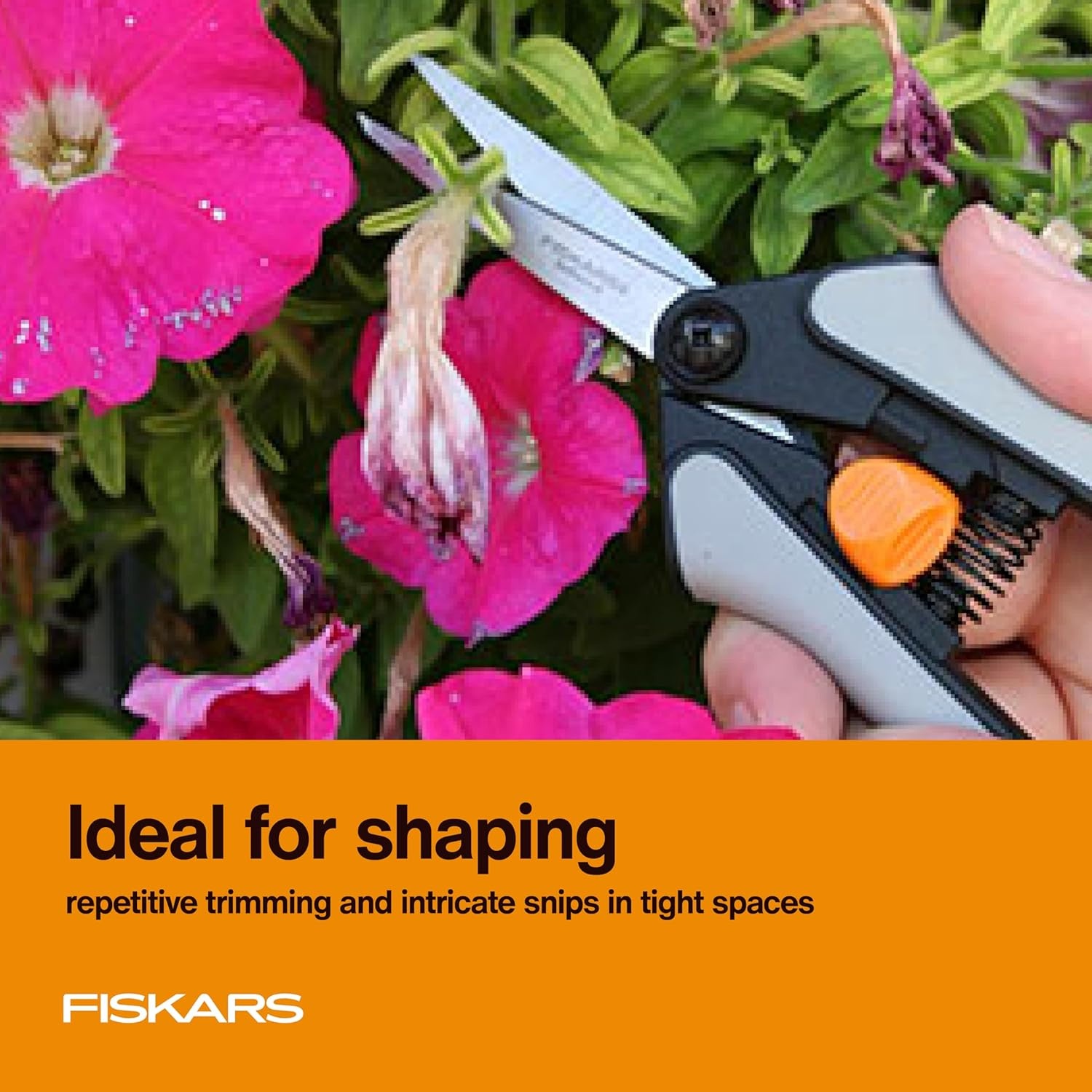 Fiskars 6″ Pruning Scissors for Flowers, Buds, Weeds and Small Plants, Garden Snips with Resin Resistant Nonstick Stainless Steel Blades, Gardening Trimmers with Comfortable Handle(15 Piece Pruning Snip Set)