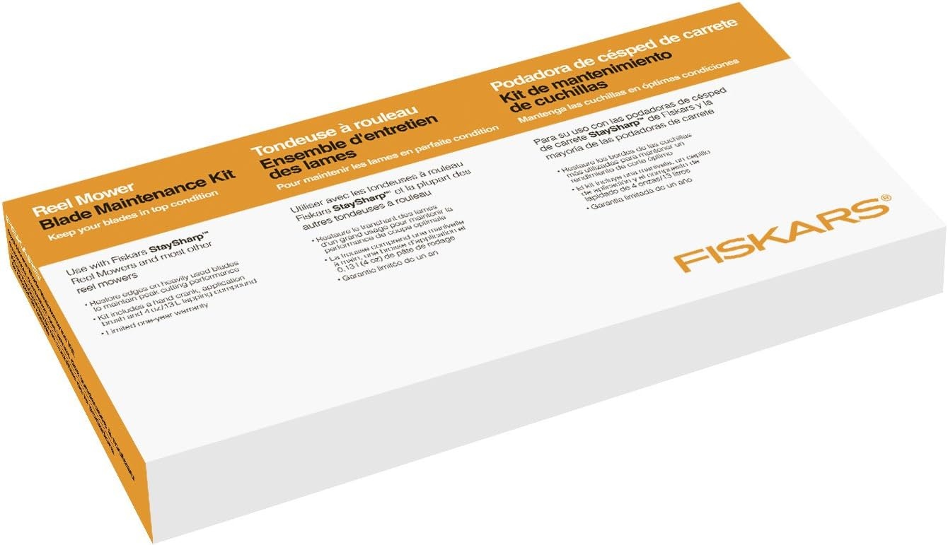 Fiskars Push Reel Lawn Mower Blade Maintenance Kit, Lawn and Yard Tools