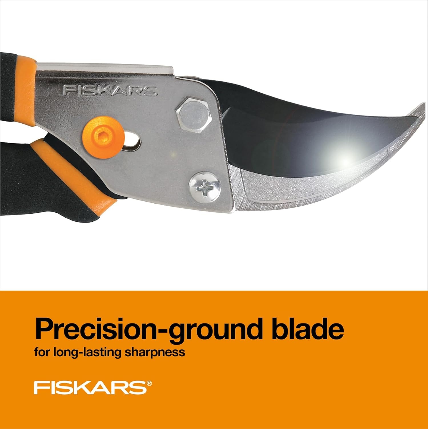 Fiskars 2-Piece Pruning & Veggie Shears Set, Explore Collection Garden Tool Kit, Bypass Pruner for Light Trimming, Vegetable Shears with Serrated Stainless Steel Blades for Harvesting Flowers & Herbs(Bypass Pruner)