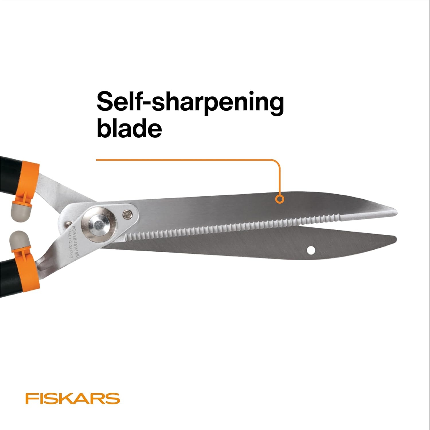 Fiskars DualAction Hedge Shears, 2-in-1 Fast Trimming & PowerCut Hedge Trimmer, Precision-Ground Steel Blades for Clean Cuts, Shock-Absorbing Bumpers & SoftGrip Handles for Comfort(23″ Power-Lever)